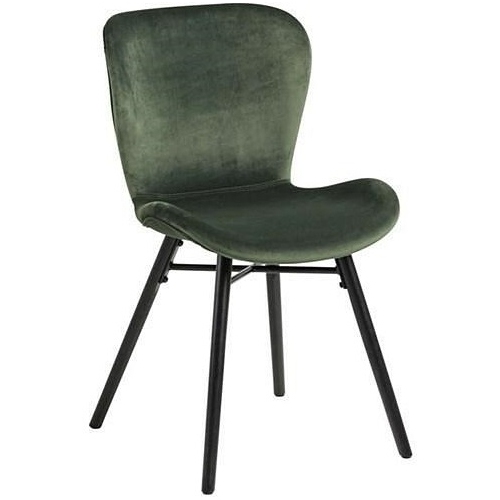 Batilda VIC green&amp;black velvet chair Actona