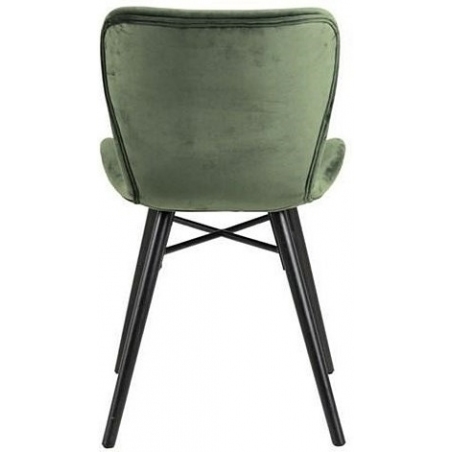 Batilda VIC green&amp;black velvet chair Actona