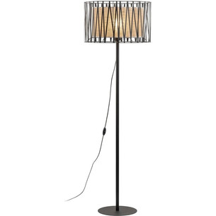 Lampa podłogowa z abażurem Harmony Nature brązowy / czarny TK Lighting 2
