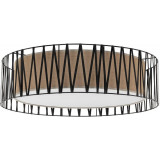 Harmony Nature 71.5cm brown&amp;black ceiling lamp with lampshade TK Lighting