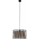 Lampa wisząca z abażurem Harmony Nature 30cm brązowy / czarny TK Lighting