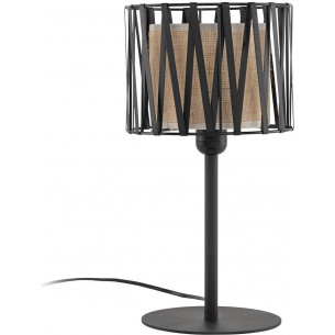 Harmony Nature brown&black bedside lamp with shade TK Lighting