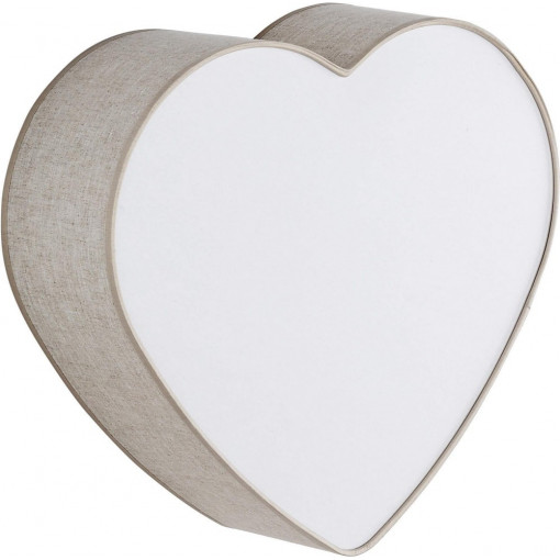 Heart 38.5x42cm beige linen children's ceiling lamp in the shape of a heart TK Lighting