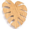 Monstera II 35cm oak decorative wooden wall lamp TK Lighting