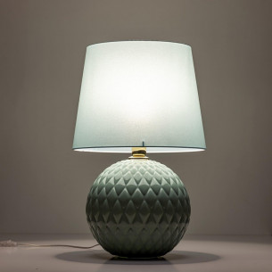 Lampa stołowa szklana dekoracyjna Santana zielona TK Lighting