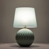 Lampa stołowa szklana dekoracyjna Santana zielona TK Lighting