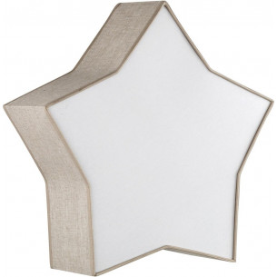 Star 45x43cm beige linen children's ceiling lamp TK Lighting