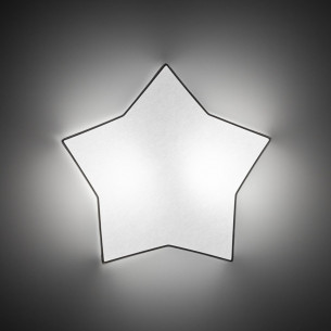 Plafon dziecięcy gwiazda Star 45x43cm beżowy len TK Lighting