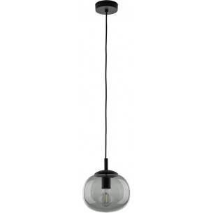 Lampa wisząca szklana Vibe 20cm grafitowa TK Lighting