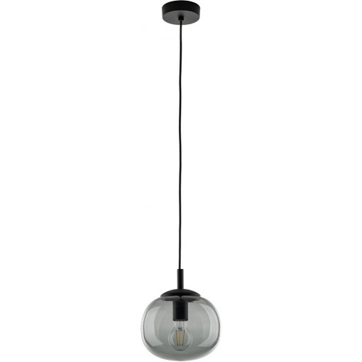 Lampa wisząca szklana Vibe 20cm grafitowa TK Lighting