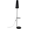 Lampa podłogowa z abażurem i stolikiem Zing 170cm czarna TK Lighting