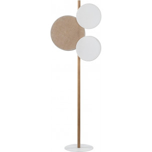 Pulse jute&white boho floor lamp TK Lighting