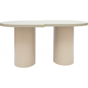 Object098 140x90cm gray-beige wooden designer table NG Design