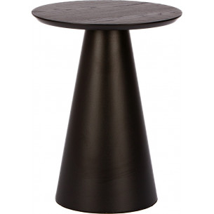 Cone 43cm black oak veneer side table Nordifr