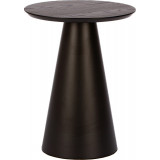Cone 43cm black oak veneer side table Nordifr Cone 43cm black oak veneer side table Nordifr