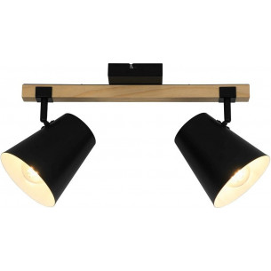 Elti II wood&amp;black loft ceiling spotlight ZumaLine