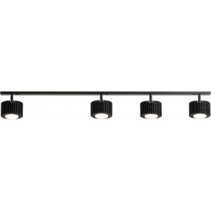 Tull IV/I+III 119cm black wooden ceiling spotlight Aldex