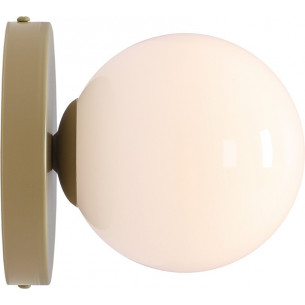 Ball Colours II S 14cm white&amp;pistachio glass ball wall lamp Aldex