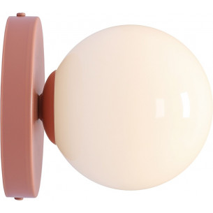 Ball Colours II S 14cm white&amp;coral glass wall lamp Aldex