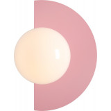 Loop white&amp;pink glass ball decorative wall lamp Aldex