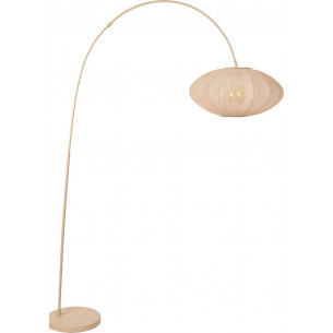 Corina cream japandi arc floor lamp Lucide