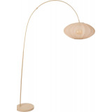 Stylowe lampy boho - Lampa łukowa japandi Corina kremowa Lucide, idealna do salonu, sypialni