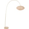 Corina cream japandi arc floor lamp Lucide