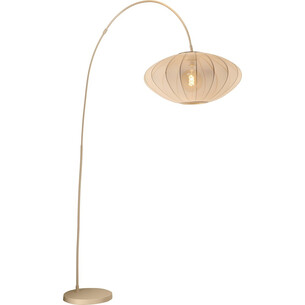 Corina cream japandi arc floor lamp Lucide 2