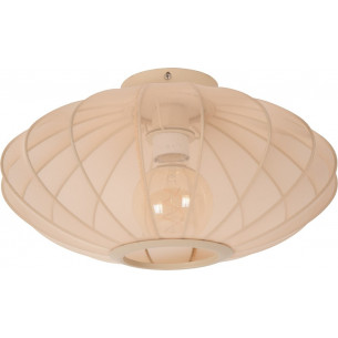 Corina 40cm cream japandi ceiling lamp with shade Lucide