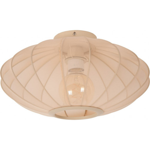 Corina 40cm cream japandi ceiling lamp with shade Lucide