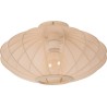 Corina 40cm cream japandi ceiling lamp with shade Lucide