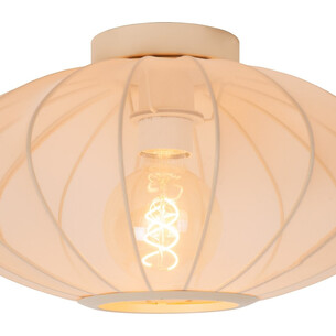 Corina 40cm cream japandi ceiling lamp with shade Lucide 2