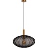 Corina 50cm black&matte gold pendant lamp Lucide