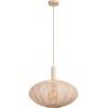 Corina 50cm cream japandi pendant lamp with shade Lucide