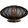 Corina 40cm black&matte gold table lamp with shade Lucide