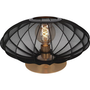 Corina 40cm black&matte gold table lamp with shade Lucide 2