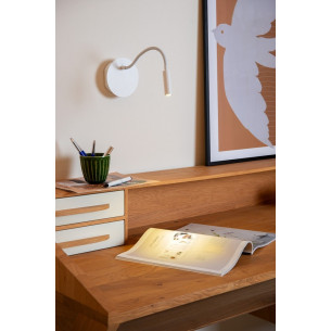 Jolijn Long LED white usb wall lamp Lucide