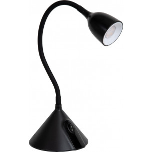 Milo LED black desk lamp with dimmer Lucide