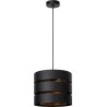 Rosas 26cm black&amp;gold-copper openwork pendant lamp Lucide