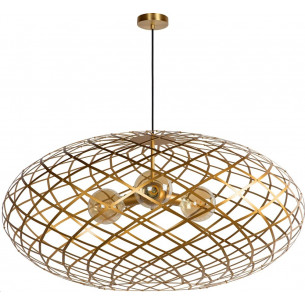 Wolfram 100cm brass wire pendant lamp Lucide