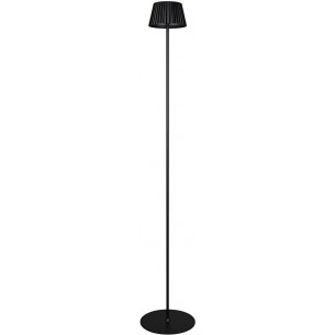 Suarez LED matt black outdoor standing lamp Reality