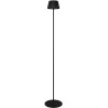 Suarez LED matt black outdoor standing lamp Reality