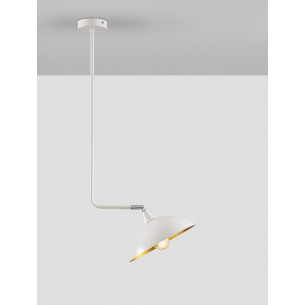 Artemis white&amp;gold loft semi flush ceiling lamp