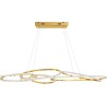 Lampa wisząca modern glamour Confuso LED 3000K 150cm złota