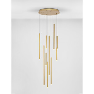 Lampa minimalistyczna wiszące tuby Hose LED 50cm złoty piaskowy 2