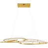 Lampa wisząca modern glamour Confuso LED 3000K 90cm złota