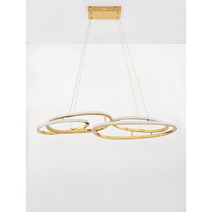 Lampa wisząca modern glamour Confuso LED 3000K 90cm złota 2