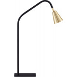 Lampa stołowa minimalistyczna Schima złoty / czarny