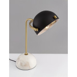Lorenzo black&amp;gold&amp;marble retro table lamp