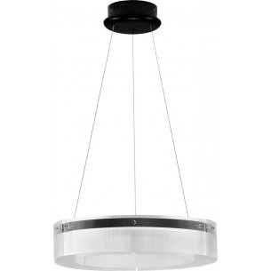 Isabell LED 55cm 3000K black modern glass pendant lamp